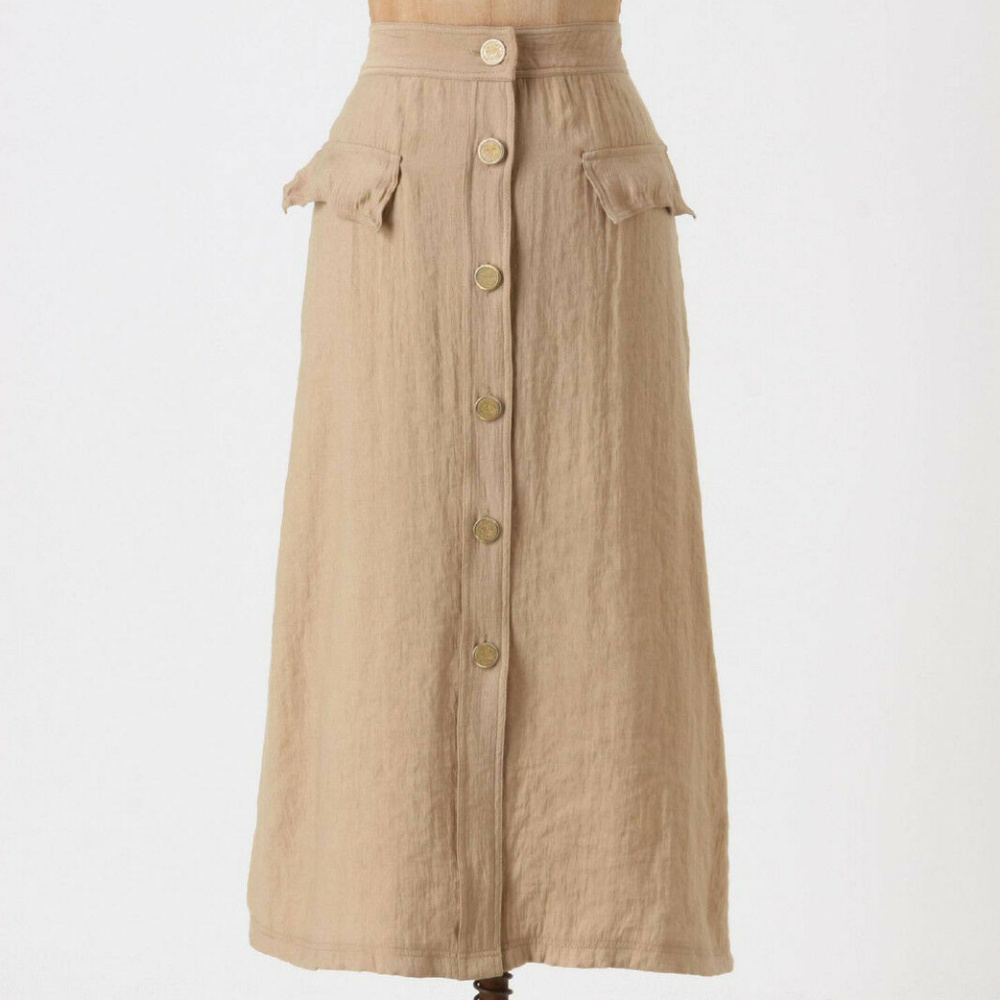 Anthropologie Yoana Baraschi Traveling Companion Skirt Summer A-Line Midi size 6